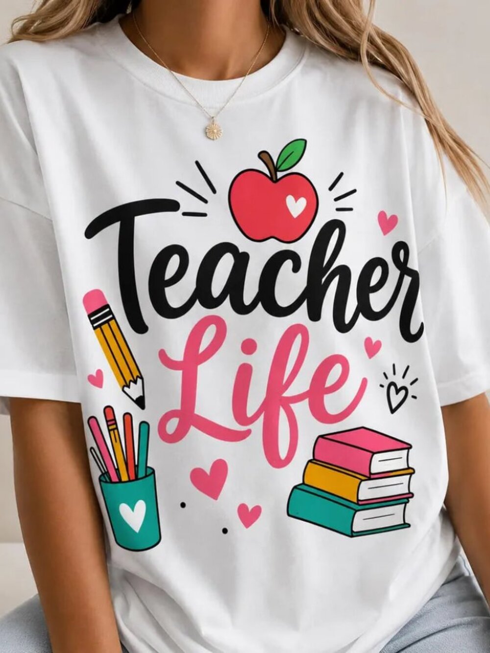 Teacher Life Shirt, Teacher Gift, Cute Back To School Shirt